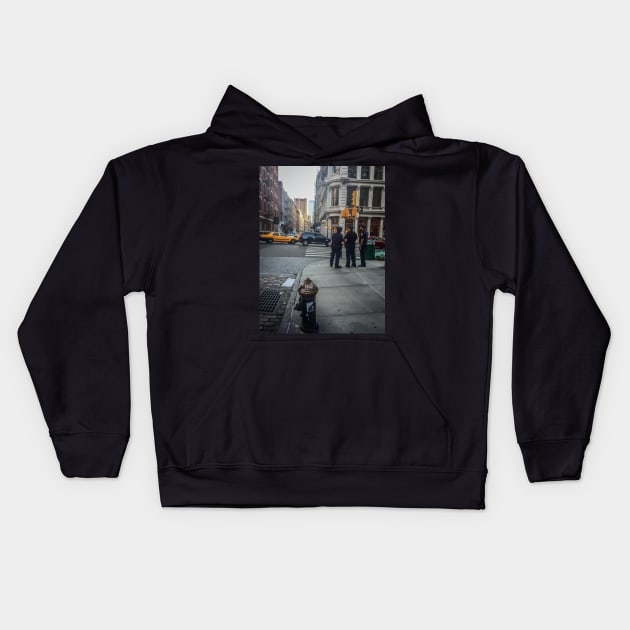 SoHo, Manhattan, New York City Kids Hoodie by eleonoraingrid